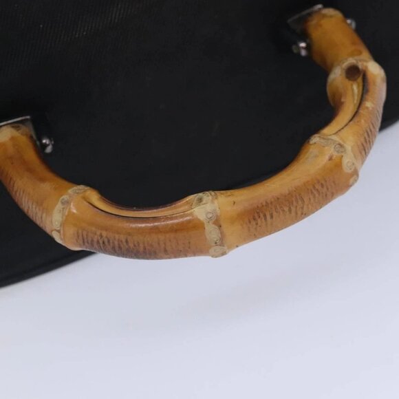 GUCCI Vanity Hand Bag Nylon Black 013 2122 2490 Auth 89706 - Picture 8 of 16